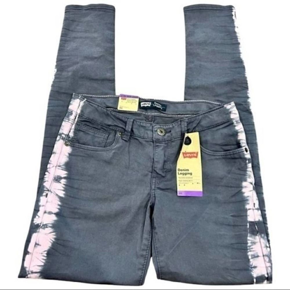NWT Levis Denim Legging gray and pink size 14 reg